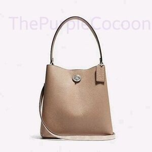 NWOT, Coach Charlie Bucket Bag 21 In Blocked Signature Canvas #89101